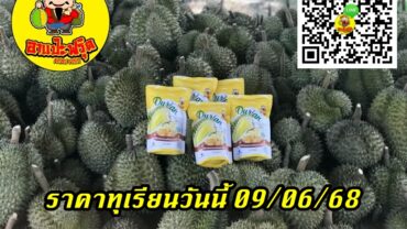 ราคาทุเรียนวันนี้ 09/06/68